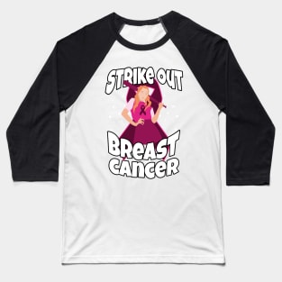 Strike out breast cancer awareness baseball fighters Baseball T-Shirt